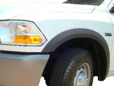 Monkey Autosports Dodge Ram 2500/3500 Fender Flares, Set of 4, Black, OE Design, Fits 2010-2018 Models, Durable ABS Material