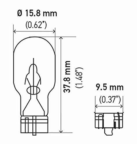 Hella 921TB Bulb 921 12V 16W W2.1X9.5D T5 (2)