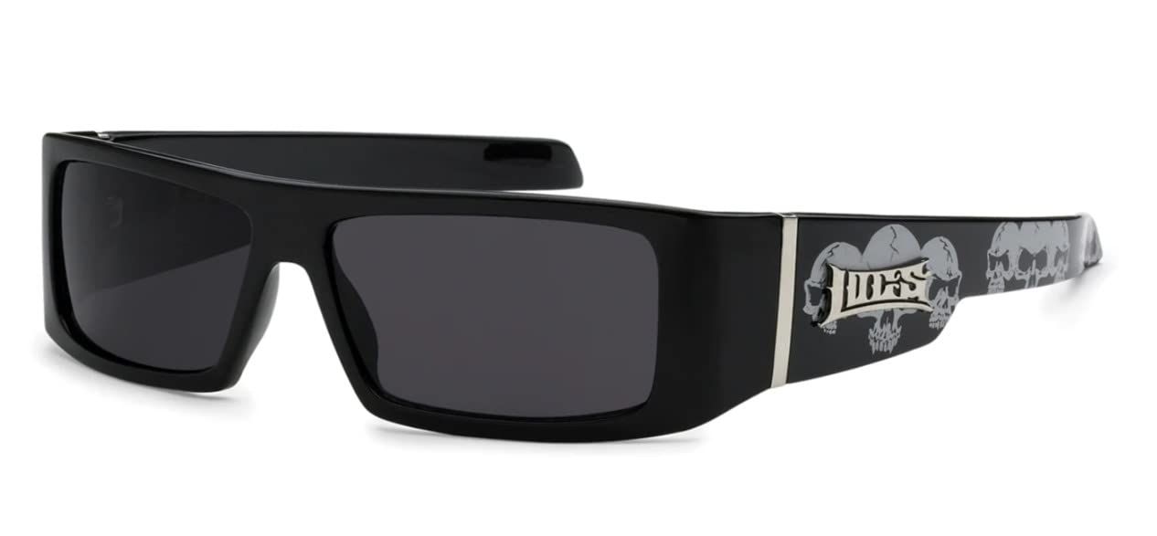 Locs - Official Locs Hardcore Gangsta Shades Square Sports Frame Sunglasses L.