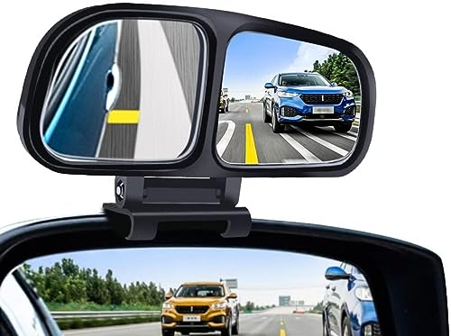 Sarte Plastic Glass Blind Spot Mirror With 360 Rear View Convex Parking Mirror, 3R Original Suitable For All Cars  Pack Of 2