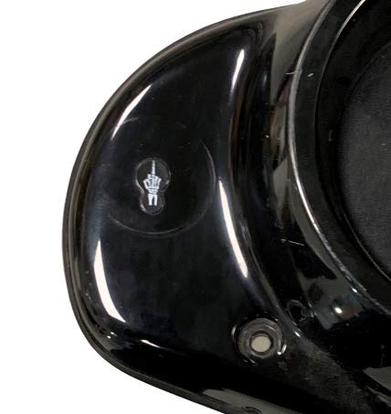 Skeleton Middle Finger/Flip off Design 2014 and Newer Harley Davidson Street Glide fairing mirror hole plugs (1 Pair) FLHX ape h