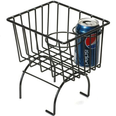Black Retro Looking Wire Storage Basket Cup Holder Fits All Vw Beetle, Thing, Karmann GHIA, Or Manx