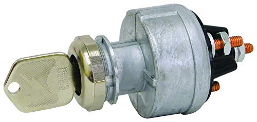 Tectran 19-1187 Ignition/Starter Switch (, Position 4, Base Style 1, Mounting Style 4, Starter Lockout N)