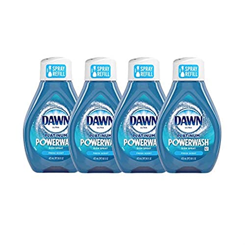 Dawn Platinum Powerwash Dish Spray Fresh Scent Refill - Multi 4 Pack -Like New