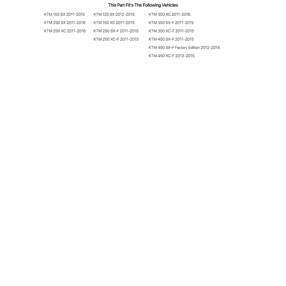 Acerbis Rear Fender Ktm Orange For Ktm 250 Sx 2011-2016