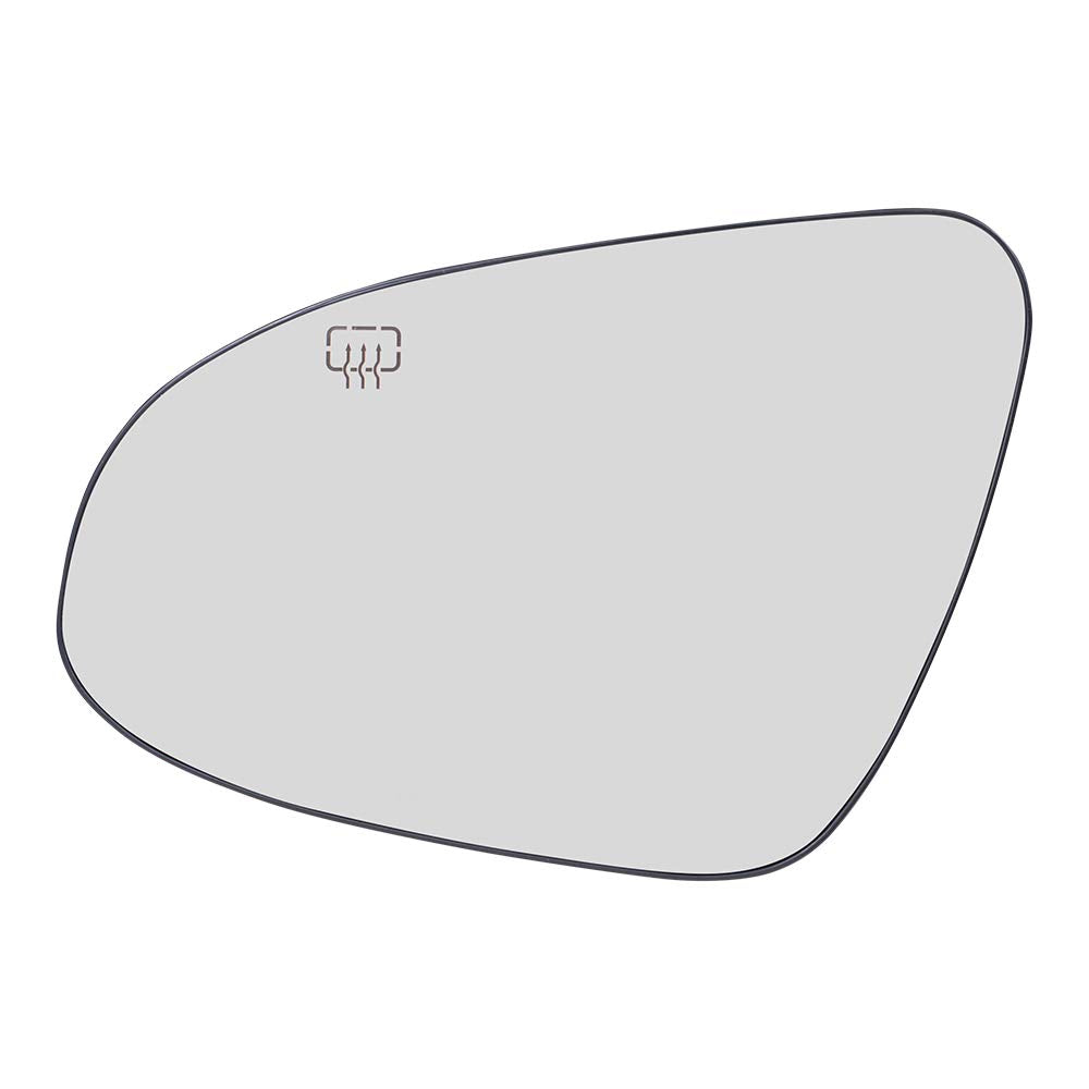 Brock Replacement Driver Side Mirror Glass And Base With Heat Compatible With 2014-2019 Corolla
