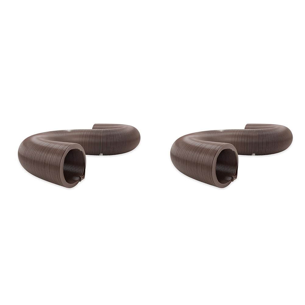 Camco 39621 10' Rv Heavy Duty Sewer Hose, Compresses To 16'' For Storage (Pack Of 2)