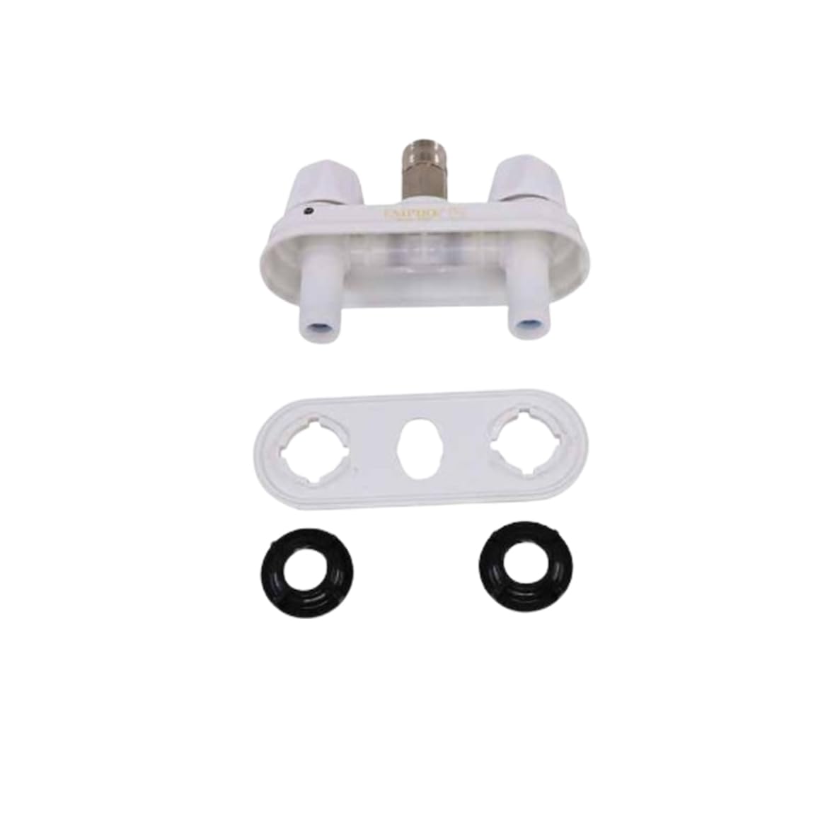 Empire Faucets Rv Outside Shower Valve Kit - 4 Inch Quick Connect Valve And Rv Outdoor Shower Faucet In White