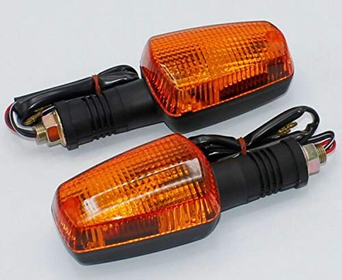i5motorcycle Turn Signals for Yamaha TW200, XT225, XT250, FZR400, FZR600, Radian 600, XT600 - LED Amber Polycarbonate Lens - Waterproof - Motorcycle Turn Signals