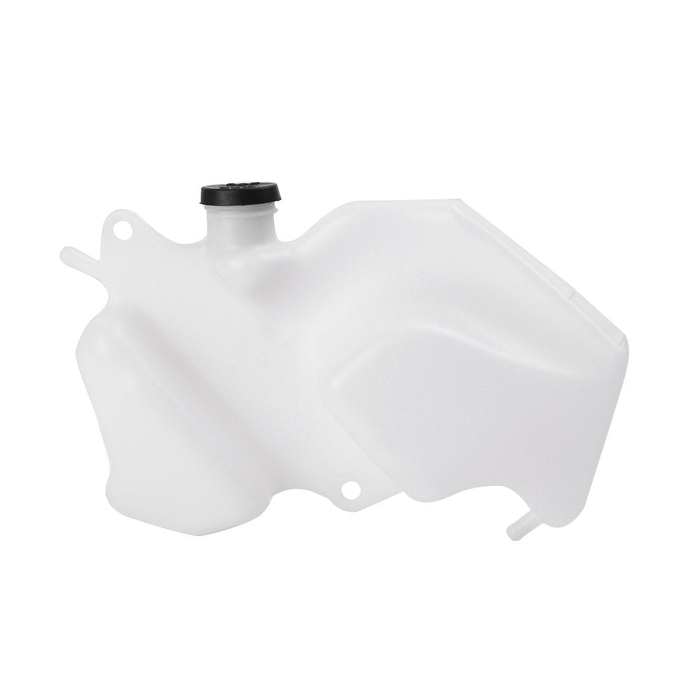 Mallofusa Motorcycle Radiator Water Coolant Reservoir Overflow Tank Replacement Compatible For Kawasaki Ninja Zx-6R 2009 2010 2011 2012 White