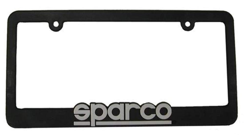 Sparco Sp099Frame Plastic License Plate Frame,Black