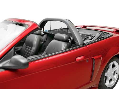 Love The Drive Mustang Wind Deflector for 1994-2004, Transparent Black Plastic, Compatible with Light Bar