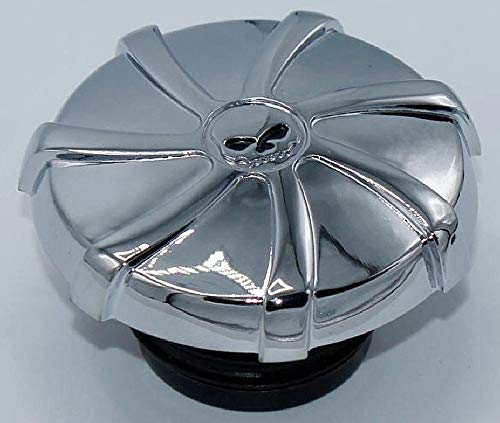 I5 Chrome Skull Gas Cap For Harley Davidson Sportster Softail Road King Dyna Glide