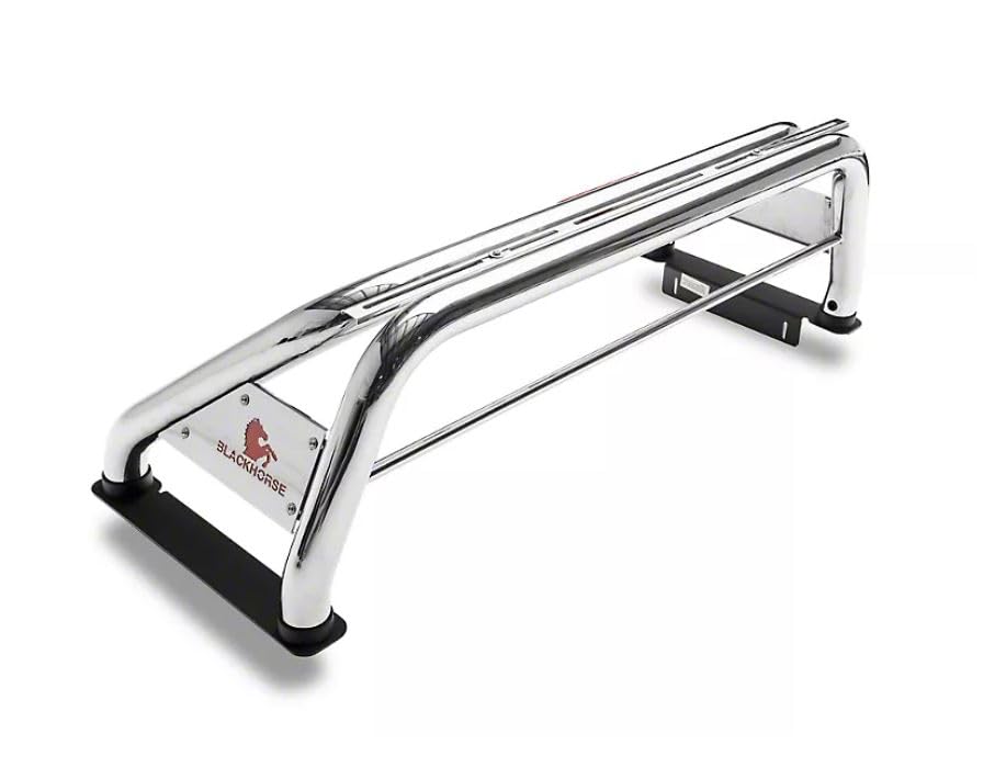 Black Horse Off Road Classic Roll Bar Stainless Steel Compatible with 1999-2023 Ford F-250 Super Duty|1999-2023 Ford F-350 Super