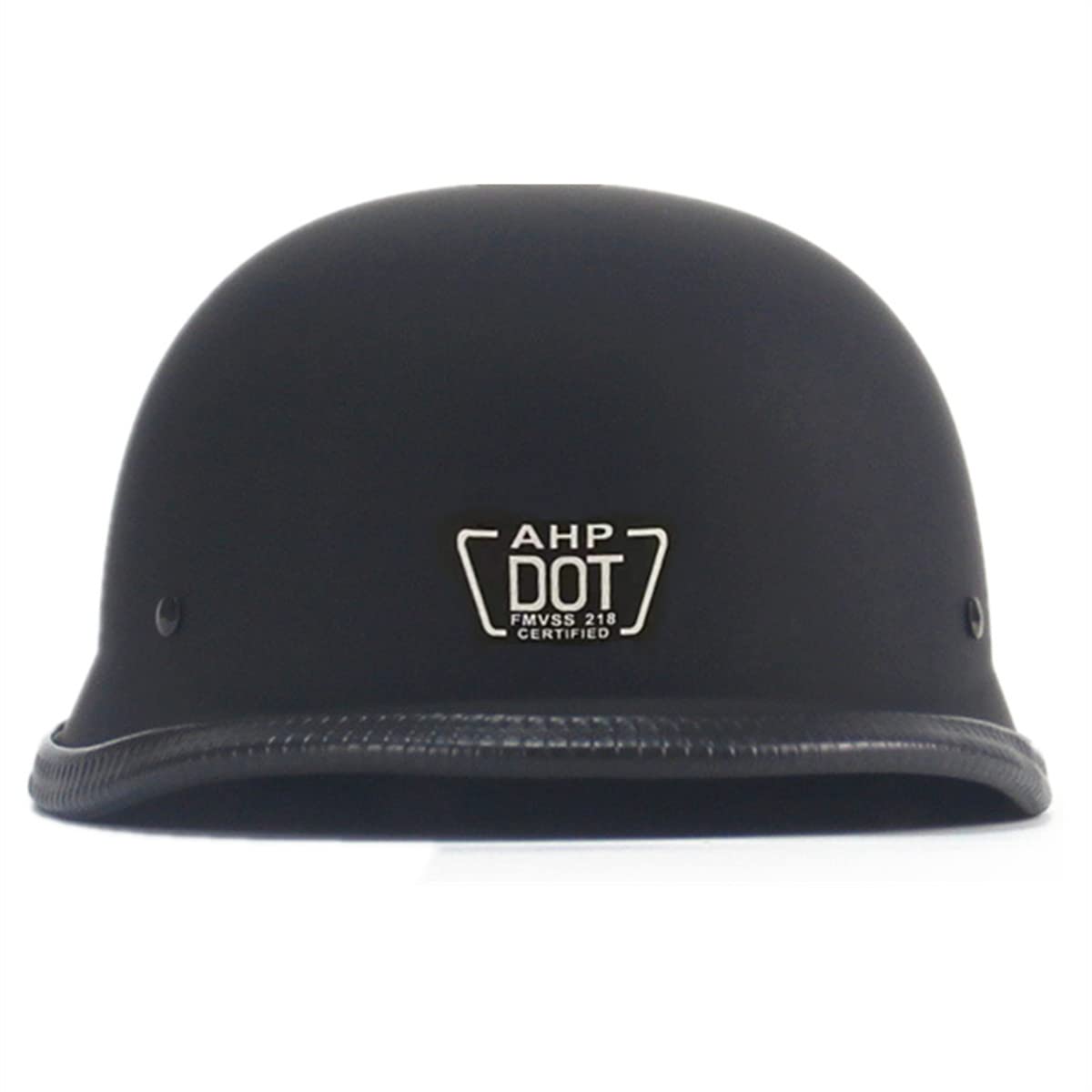 German Style Motorcycle Helmet,Adult Half Helmet Open Face Dot Approved, Motorcycle Cruiser Scooter Cool Helmet (X-Large, Matte