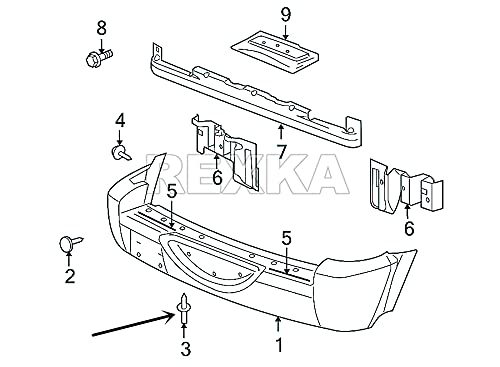 Rexka 30pcs Fender Flare Bumper Door Trim Plastic Rivet Retainer 1/4 Hole Compatible with Chrysler 6506007AA 07-20 Jeep Wrangler