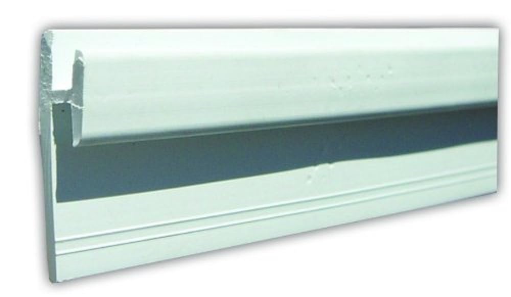 JR Products 80401 Wall Track - Type D, 96'' - White