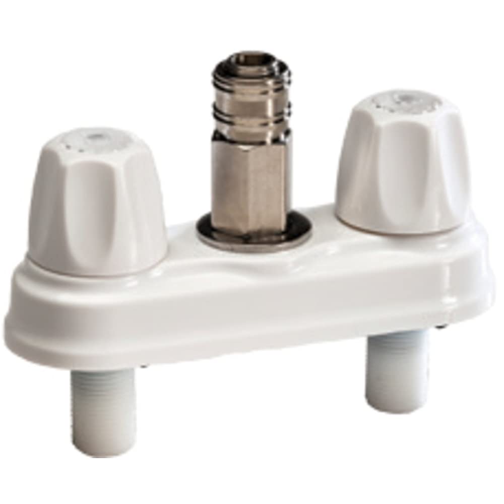Empire Faucets American Brass Crd-Empr-Qdc-Wht Rv Quick Disconnect Valve With Metal Quick Connector