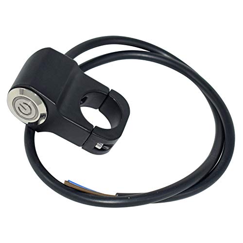 22Mm 7/8' On-Off Motorcycle Switches Handlebar Mount Healight Fog Light Switch With Blue Indicator Light 12V