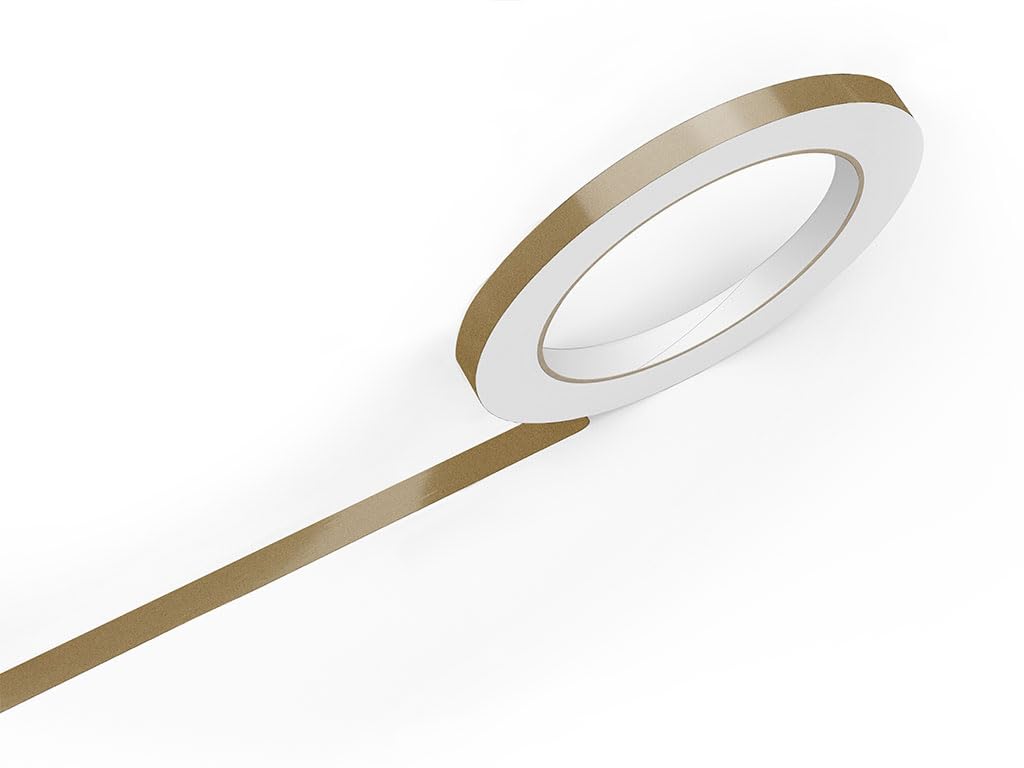 3M 50 Gold Gloss Vinyl Pinstriping Tape - Vinyl Striping Lines Stickers, Striping (3/4In X 150Ft Roll)