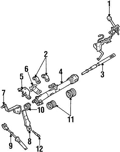 Ford XF2Z-7E395-AA, Auto Trans Shifter Cable