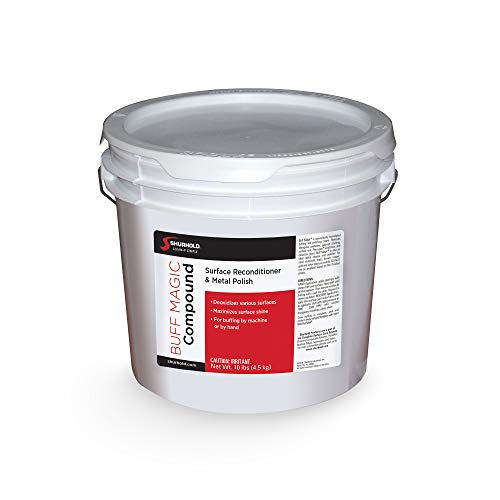 Shurhold Buff Magic, Metal Polishing Compound Made With Jewelers Rouge, Buffer Polisher Ultimate Compound And Scratch Remover, 1