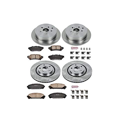 Power Stop Koe5828 Autospecialty Front And Rear Replacement Brake Kit-Oe Brake Rotors & Ceramic Brake Pads For 2010-2015 Lexus R