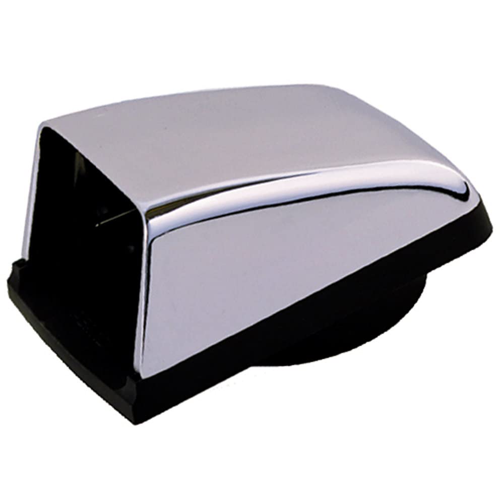 Perko Chromalex Cowl Vent - 3' Duct - Chrome Plated Zinc