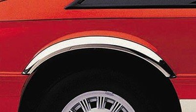 QMI Fender Trim for Lincoln Town Car - Mirror Polished Stainless Steel, 2" Wide, Set of 4, Chrome, Model 482003
