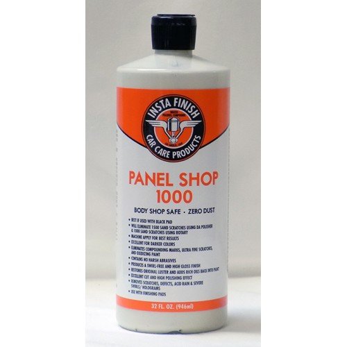 Insta Finish Panel Shop 1000 Body Shop Safe Auto Polish Zero Dust 32Oz