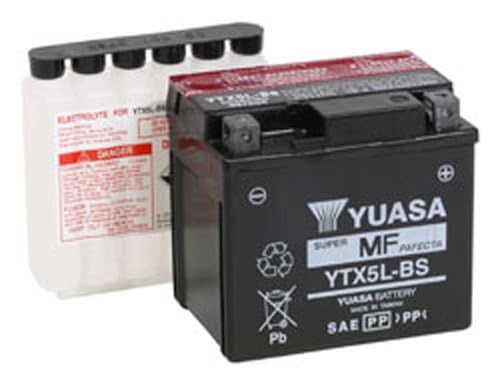 Yuasa Yuam32X5B Ytx5L-Bs Maintenance Free Agm Battery With Acid Pack