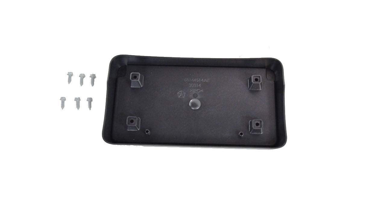 Mopar Jeep Grand Cherokee Front License Plate Bracket Holder Mount Oem