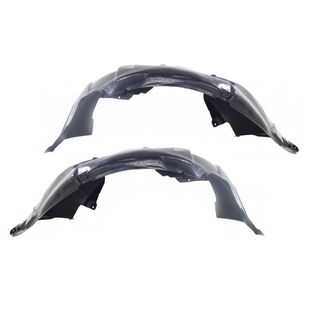 For Ford Mustang 2015 2016 2017 Fender Liner Driver and Passenger Side | Pair | Front | Coupe/Convertible | Made of PE Plastic |