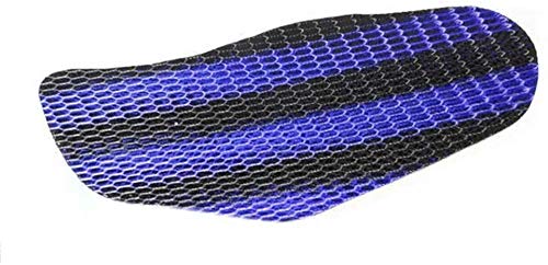 AUTOVEA Bike Stretchable Net Seat Cover for TVS Victor (Black and Blue)