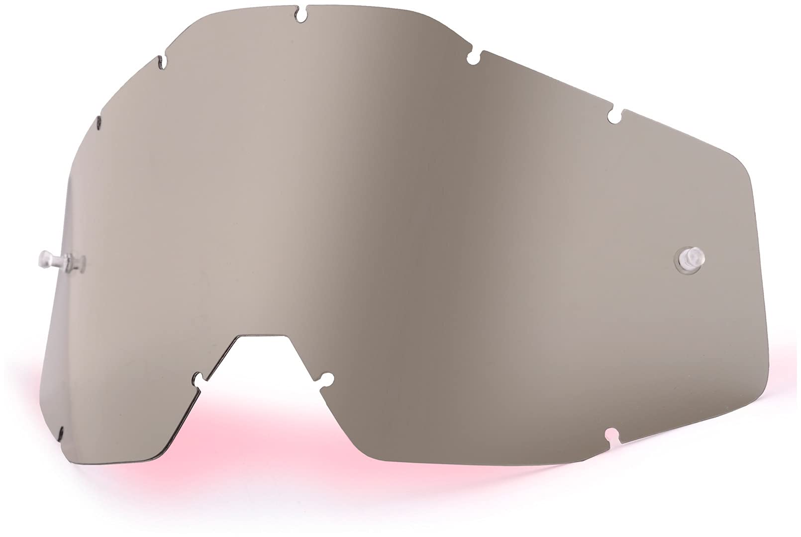 100% Goggle Replacement Lens - Racecraft 1, Accuri 1, Strata 1 Compatible (Anti-Fog-Clear)