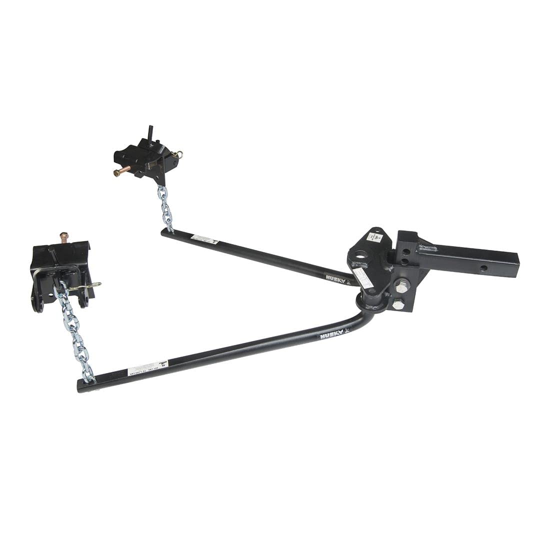 Husky 31421 Round Bar Weight Distribution Hitch With Bolt-Together Ball Mount/Shank Assembly 600 Lbs Max Tongue
