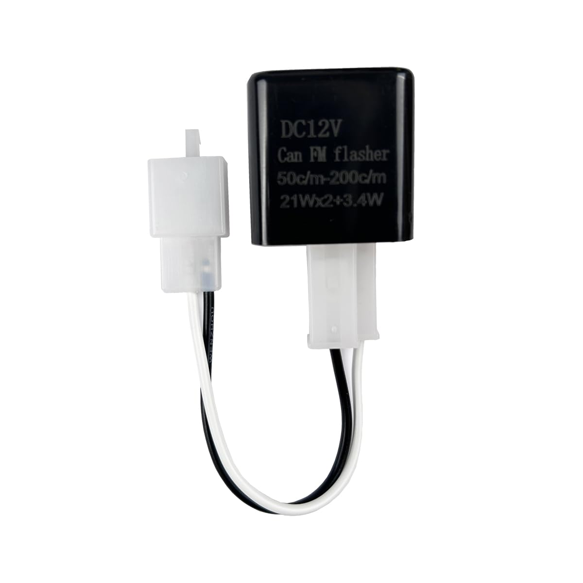 TECTEK Adjustable 2 prong Electronic LED Flasher Relay with Wires for bikes motorcycles scooters turn signals Hyper Flash 2 Pin 