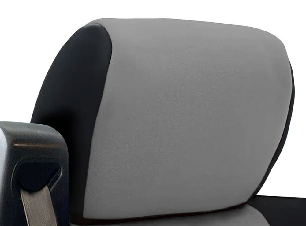 CarsCover Custom Fit 2004-2008 Ford F150 Pickup Truck Neoprene Car Front Seat Covers Gray & Black Sides Driver & Passenger Cover