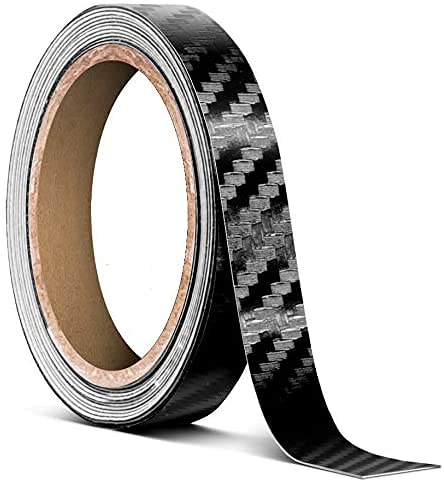 VViViD Black Carbon Fiber Air-Release Adhesive Vinyl Tape Roll (1/4'' x 30ft)