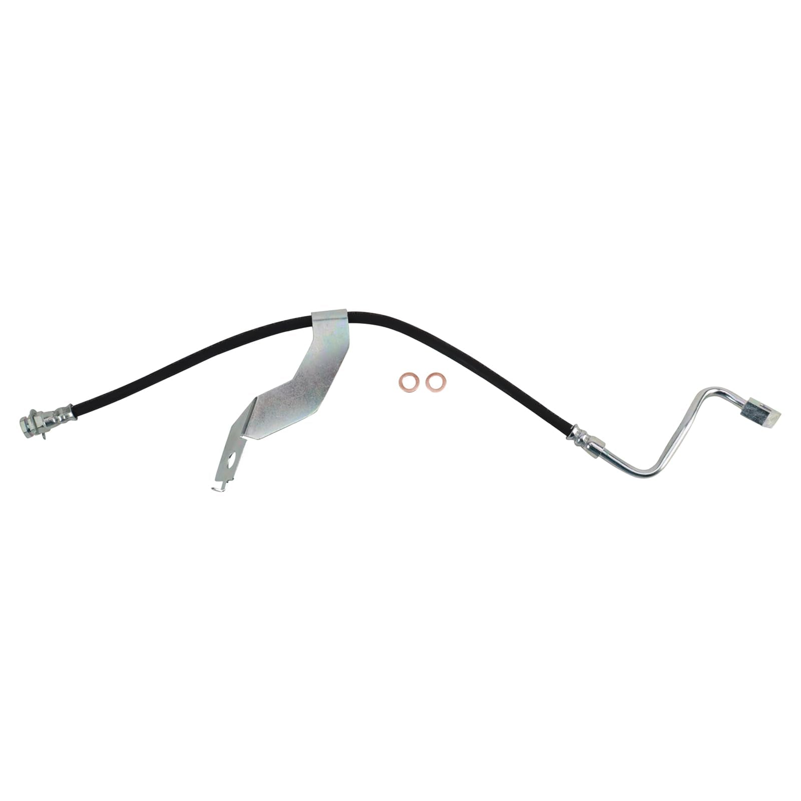 Trq Front Brake Hose Set Compatible With 2008-2012 Ford F-250 Super Duty F-350 Super Duty