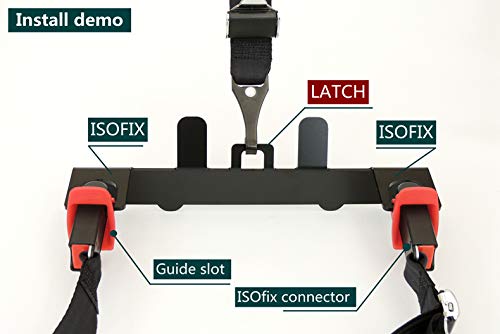 Universal Child Seat Restraint Anchor Mounting Kit For Isofix Connector Latch Interface Bracket Universal