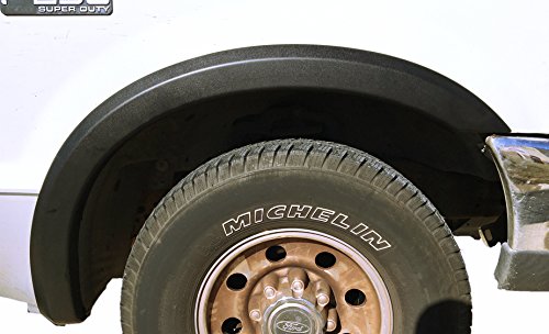 Monkey Autosports Fender Flares Set of 4 for 1999-2007 Ford F250/F350, Black, OE Design, Fits Front & Rear, Excludes Dually Models