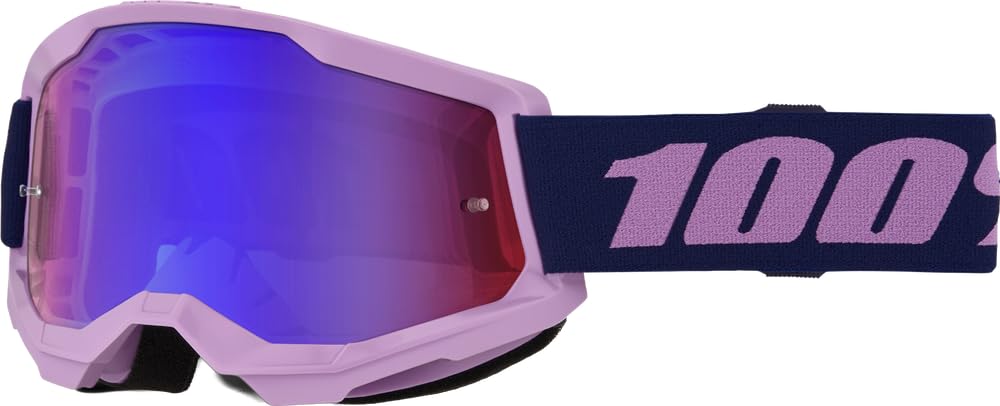 100% STRATA 2 Goggle Purple - Red/Blue Mirror Lens