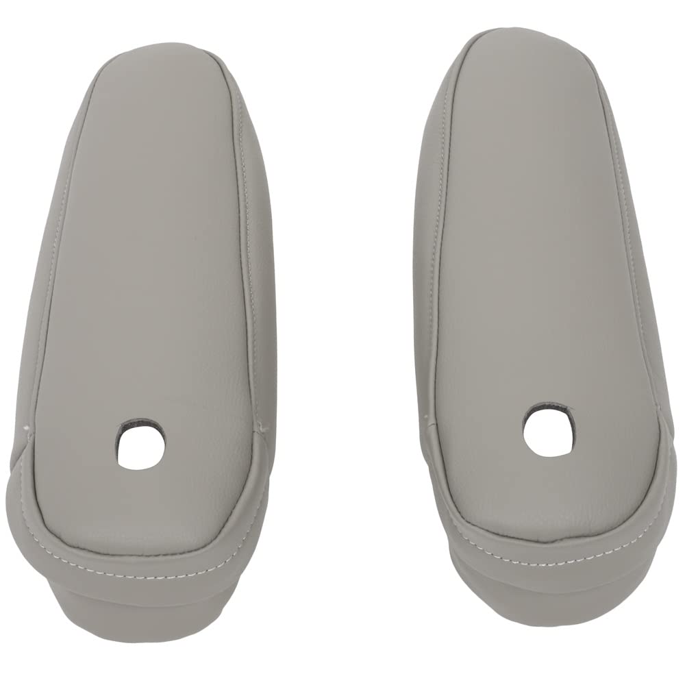 SCITOO Leather Seat Armrest Cover Compatible with 2011-2017 for Toyota for Sienna Gray Leather Part Only Left & Right