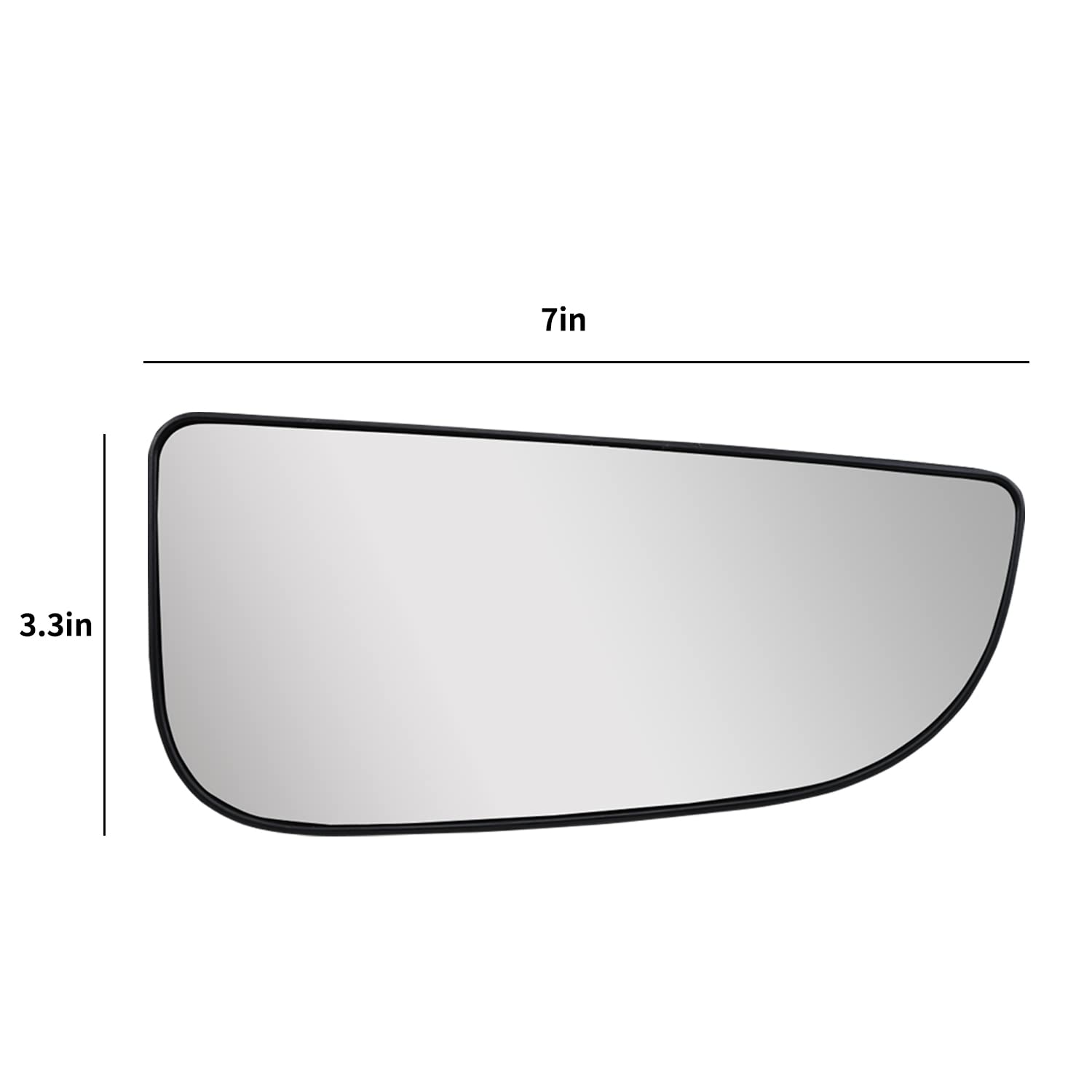 New Driver Side View Mirror Glass, Left Pass Convex Lower Mirror Glass, Towing Mirrors With Rear Holder, Side Mirror Glass Repla