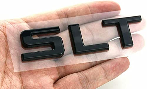 One Pcs Slt Emblem Replacement For 2014-2020 Gmc Sierra Gmc Yukon 1500Hd 2500Hd 3500Hd (Gloss Black)