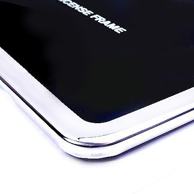 C7 Corvette Stingray Chrome License Plate Frame W/Double Logo