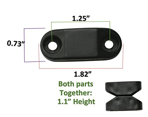 Hamilton Bowes #1 Strongest - Rv & Trailer Magnetic Door/Baggage Door Catch Camper Black Plastic (5-Pair)