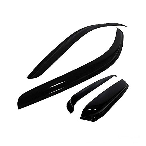 Gldifa Wind Deflector Compatible With 1997-2003 Ford F150 97-99 F250 Light Duty Super/Extended Cab Sun Rain Guards Window Visors