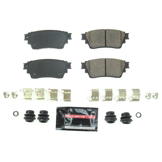 Power Stop Z23-2135 Rear Z23 Evolution Sport Carbon Fiber Infused Ceramic Brake Pads With Hardware